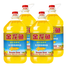 plus会员:金龙鱼 食用油 葵花籽清香型食用植物调和油5L*4