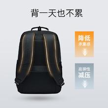 安踏 ANTA 女士双肩包 大容量简约拉链通勤风学生电脑背包