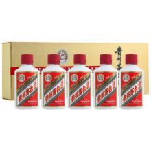 京东百亿补贴：茅台 飞天 53度 酱香型白酒 50ml*5瓶 小金条