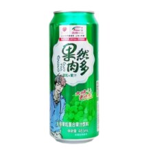 浩明 果然肉多果粒果汁饮料485mL*1罐 葡萄味（尝鲜）