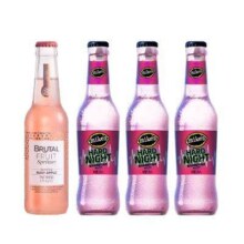 百威 馥野Brutal Fruit4度果酿起泡酒 4瓶装