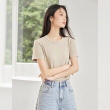 20点：对白 夏装简约女式短袖T恤