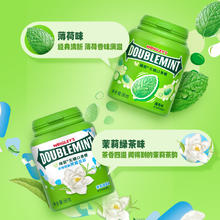 绿箭 WRIGLEY’S DOUBLEMINT 绿箭 口香糖 56g 40粒*6瓶 原味+绿茶味