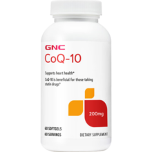 健安喜（GNC）辅酶Q10软胶囊备孕coq10改善卵子质量调节三高保护心脏心脑保健品 【双倍含量】200mg60粒