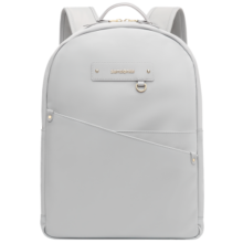 新秀丽（Samsonite）女士背包双肩包电脑包商务通勤旅行时尚14英寸笔记本背包旅行书包 灰色