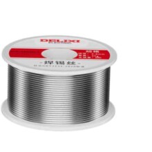 德力西 焊锡丝高纯度 带松香锡条 打火机 常见45%焊锡量0.8mm50克一卷