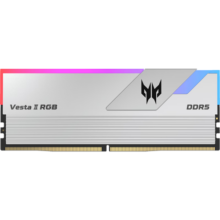 宏碁掠夺者（PREDATOR）32G(16G×2)套装 DDR5 6800频率 台式机内存条 Vesta II 炫光星舰RGB灯条(C34)星光银 AI电脑配件