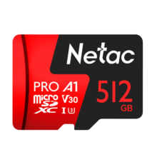 朗科（Netac）512GB TF（MicroSD）存储卡 A1 U3 V30 4K 高度耐用行车记录仪&监控摄像头内存卡 读速100MB/s