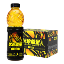 优珍能量维生素动力饮料 牛磺酸型风味饮品 600ml*15瓶 整箱装