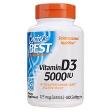 多特倍斯 Doctor's BEST 金达威活性维生素d3 5000IU*180粒