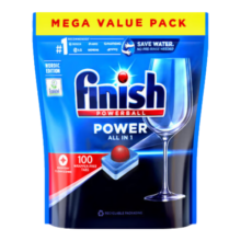 finish亮碟洗碗块三合一洗碗凝珠多效合一洗碗机清洁块洗涤剂免洗碗盐粉 100颗 1盒 【升级版】水溶膜洗碗块 咨询客服有惊喜