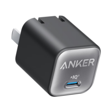 ANKER安克安心PD30W快充氮化镓充电器适用iPhone苹果16/15Pro华为小米安卓充电头数据线套装插脚可折叠 1.8米快充套装黑-苹果8-14