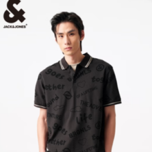 JACK&JONES 杰克琼斯 夏季舒适简约通勤休闲polo衫