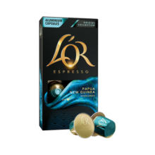 L'OR进口咖啡胶囊10粒巴布亚新几内亚 阿拉比卡 lor意式黑咖5.2g*10粒