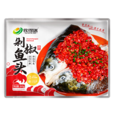 食得迷（SHIDEMI）剁椒鱼头640g半成品预制菜湘菜白鲢鱼头冷链方便速食 剁椒鱼头640g*3