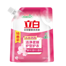 PLUS会员：立白 全效馨香洗衣液 900g 1袋