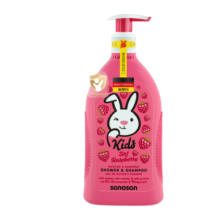 哈罗闪儿童沐浴二合一3--12岁专用沐浴露覆盆子香型400ml【临期清仓】