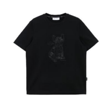 JACK&JONES 杰克·琼斯 法斗犬狗 重磅刺绣T恤133元包邮