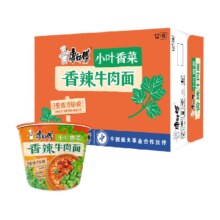 限地区：康师傅 方便面经典香菜香辣牛肉面108g*12桶
