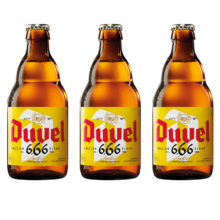 PLUS会员：DuveL 督威 6.66°精酿啤酒 330ml*3瓶