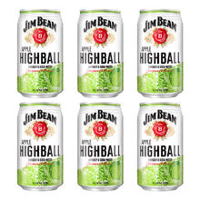 JIM BEAM 金宾 嗨棒苹果味威士忌预调酒350ml*6罐