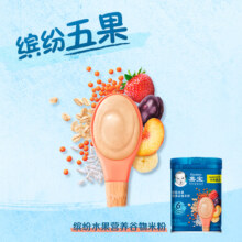 嘉宝缤纷水果营养谷物米粉婴儿宝宝辅食高铁米糊250g*1罐6月龄