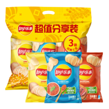 需首购、PLUS会员: 乐事（Lay's）薯片（原味+红烩味+烧烤味）70g*3包