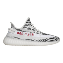 阿迪达斯Yeezy椰子350春夏白斑马女鞋同款跑步鞋CP9654UK5码38