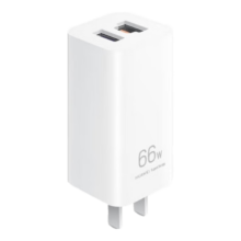政府补贴，plus：华为 原装氮化镓多口充电器 66W 白色