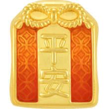 周生生黄金转运珠文化祝福平安御守足金串珠不含绳92668C定价