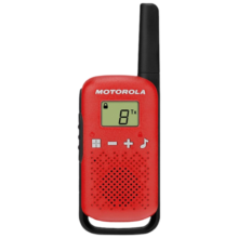 摩托罗拉（Motorola）TLKR T42公众对讲机 儿童对讲机家庭亲子户外运动 免执照手台单只装【单支红】