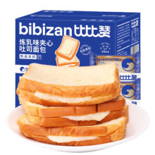 比比赞 夹心炼乳软吐司400g