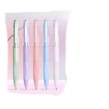 按动中性笔 速干顺滑黑笔0.5mm 彩虹慕斯5支/盒*2盒