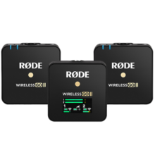 RODE 罗德麦克风Wireless go II 一拖二无线小蜜蜂领夹麦克风相机手机采访视频直播vlog短视频收音 【联系客服送礼】二代-标配【相机/电脑用】