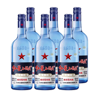 红星 二锅头 43%vol 清香型白酒 750ml*6瓶