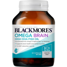 澳佳宝（Blackmores）4倍浓度深海鱼肝油鱼油软胶囊60粒DHA儿童成人中老年降血脂高纯度 【2瓶装】共120粒 澳洲进口