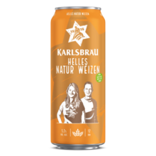 卡斯布鲁（KARLSBRAU）小麦啤酒 500ml*24听 整箱装 德国原装进口