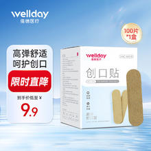 维德 创口贴创伤口可贴透明防水高弹透气医用创口贴止血贴儿童 高弹舒适型
