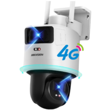 PLUS会员: HIKVISION海康威视 4g摄像头 终身免流监控器 双摄600万 全彩夜视360度全景无死角 送32G内存卡