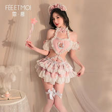 霏慕 Fee et moi Q版情趣魔法女仆套装 （发簪+连衣裙+T裤）
