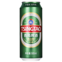 青岛啤酒（TsingTao）经典10度500ml*12罐 整箱