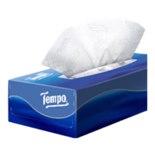 得宝（TEMPO）一博同款 抽纸 盒抽3层90抽*4盒 高端商务 餐巾纸 卫生纸