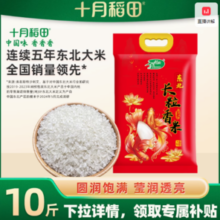 20点百亿补贴！SHI YUE DAO TIAN  十月稻田 长粒香米 东北香米 5kg