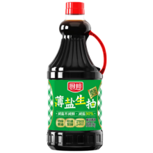 厨邦酱油  薄盐生抽 酱油【黄豆特级酱油】1.5kg 酿造酱油 减盐30%
