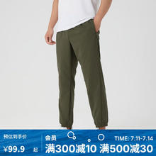 迪卡侬 DECATHLON 运动裤男速干长裤束脚裤透气轻盈运动裤-4847714 款A-深卡其色 S