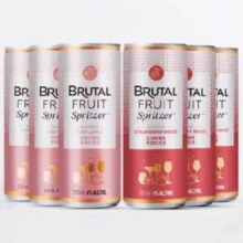 百威 馥野 果味起泡酒 310ml*6罐 苹果味/草莓味任选 微醺小甜酒
