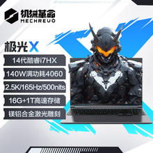 机械革命 极光X 十四代酷睿版 16英寸 游戏本 灰色（酷睿