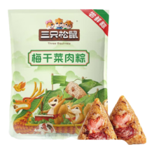 三只松鼠 红袍豆沙粽100g/袋任选3件