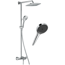 汉斯格雅（Hansgrohe） 双飞雨240恒温花洒大顶喷浴缸龙头套装升级境雨镀铬手持26777007