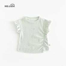 百亿补贴：郝叔童品 抢新夏季新款洋气潮流时尚女童韩版背心2025儿童森系可爱百搭上衣
